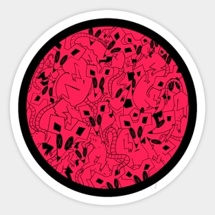 RATS (RED) Sticker